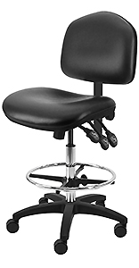 Shop Vinyl Cushioned Industrial Office Chairs at BenchDepot.com